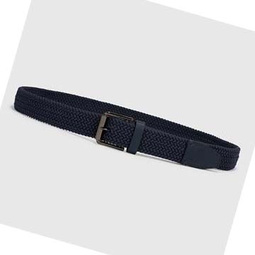 Women's Ecco Formal Braided Belts Blue | SG 395ILH